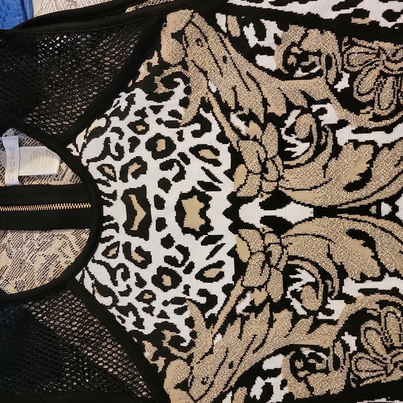 Cache Black gold dress - Picture 2 of 3